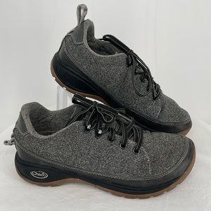 Chaco Kanarra‎ Shoes Gray Knit Hiking Sneakers Comfort JCH107418 Womens Size 6